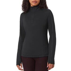 NEW Mondetta Quarter-Zip Pullover Long Sleeve Active Thumbhole Sport Shirt Top